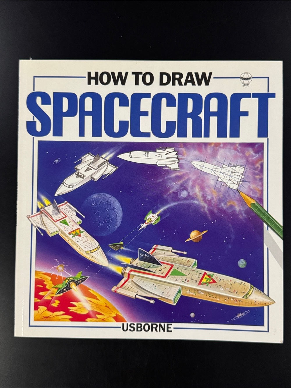How to Draw: Spacecraft (1988) - Vintage Softcover Children’s Book